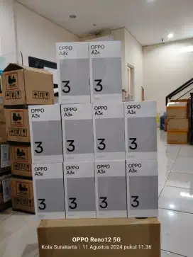 Oppo A3x ram 4+4 murah baru bergaransi resmi antar rumah gratis ongkir