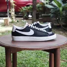 Sneakers Nike Blazer Low 77 Vintage Black White Leather Original