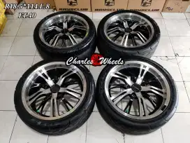 velg racing black polish r18