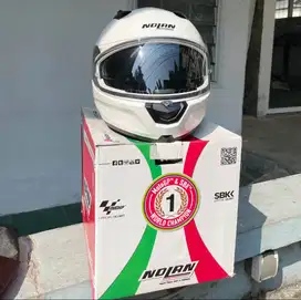 Helm Full Face Nolan N60.6 Special Pure White Second Size L