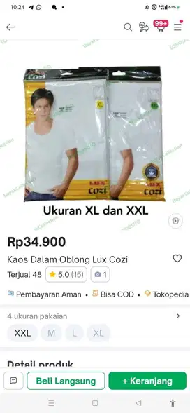 KAOS DAN SINGLET TERMURAH MERK LUX COZI HARGA GUDANG