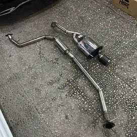 FOR SALE! knalpot valvetronic techpro + Mufler Akrapovic honda city ha