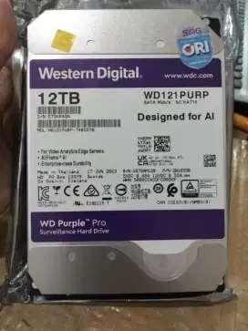 HARDISK WD PURPLE 12 TB BARU 3.5inch