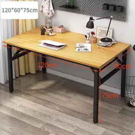 Meja lipat ukuran 120x60cm