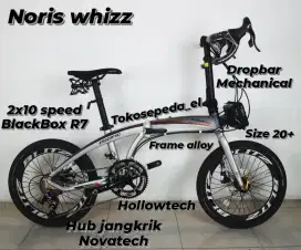 Promo.. Noris whizz sepeda lipat balap 20inch full alloy