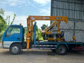 Crane untuk truk engkel 4roda crane lipat loader derek foco lorry