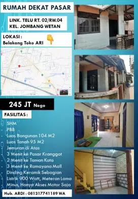 RUMAH DEKAT PASAR & TAMAN KOTA CILEGON