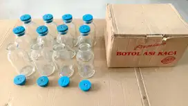 Dijual 12 pcs Botol Asi Kaca Bening 100 ml