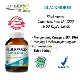 Blackmores Odourless Fish Oil isi 90 - Minyak Ikan