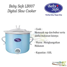 Baby Safe Digital Slow Cooker LB007 - Alat Masak MPASI