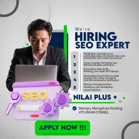 DICARI SEO YG EXPERT & MEMPUNYAI PASSPORT, GAJI, BONUS, THR, CUTI