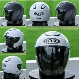 Helm Kyt Hitam Putih Ready