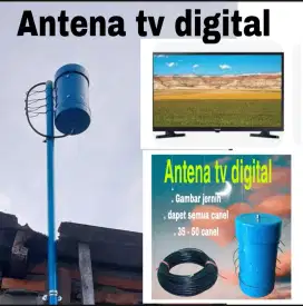 Jasa pasang antena tv digital indoor outdoor tv led lcd tabung