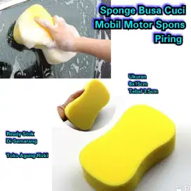 Sponge Busa  Spons Piring Kuning 8 Busa Foam Wash Tebal Spon ukuran