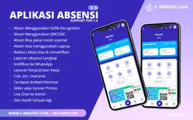 Aplikasi Absensi V.5 Absen dengan Selfie Recog QRCODE Radius Location