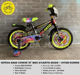 Sepeda Anak Cowok 16” inch BMX Atlantis Musik MURAH