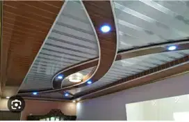 Plafon pvc terpasang mewah dan elegan