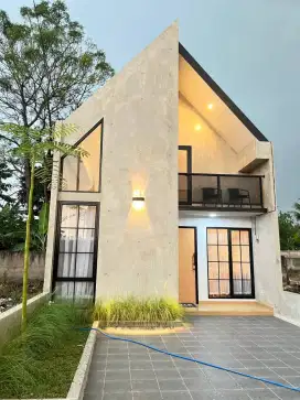 KPR rumah 1,5 lantai modern dekat stasiun kereta depok
