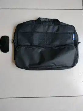 Tas laptop merk HP & mouse baru