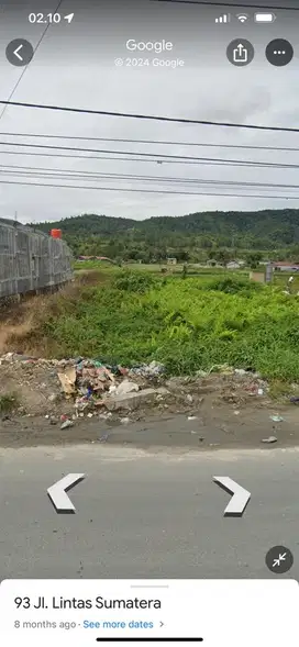Sewa tanah Tanah pinggir jalan strategis bagus untuk usaha