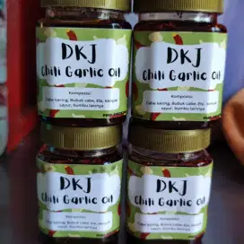Chilli Oil Garlic DKJ 150 ML Homamade