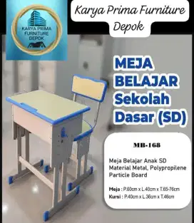 Meja Belajar Sekolah cocok untuk Sekolah Dasar680rb free ongkir pasang