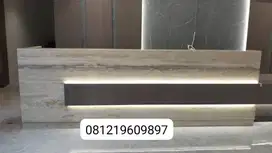 PASANG MARMER MEJA RESEPSIONIS
