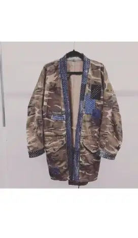 Kimono army upcycled fashion jaket