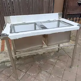 Sink double stainless