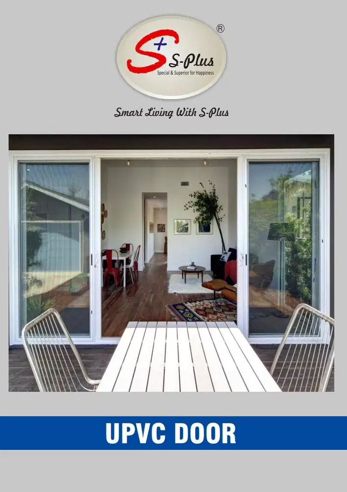 Jendela dan Pintu UPVC, anti rayap dan kedap suara ,bisa ukuran custom