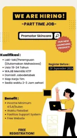 Info loker parttime/fulltime