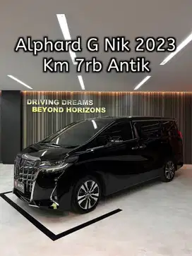 Toyota Alphard 2.5 G TSS ATPM Nik 2023 Hitam F1849FA Pilot Seat Km7rb