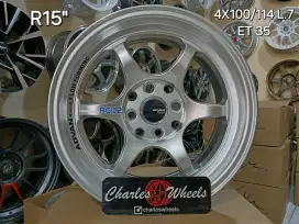 velg baru ADVAN RG-D2 HYPER SILVER R15