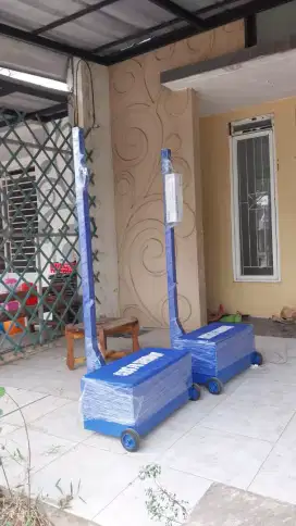 Tiang net badminton portable