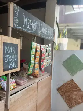 Booth meja jualan baru beli di pake sekali