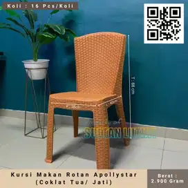 Kursi Makan Rotan Apollystar