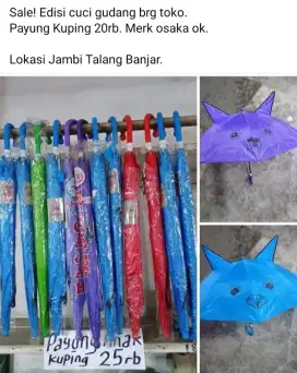 SALE! Payung Anak Kuping Kucing