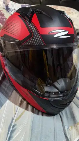 Helm Zeus Full Face ZS 811C MDRED 6 AL6 BLK DOFF