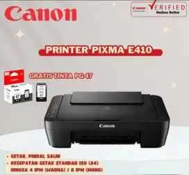 PROMO Printer Canon E410 multifungsi + FREE CATRIDGE HITAM