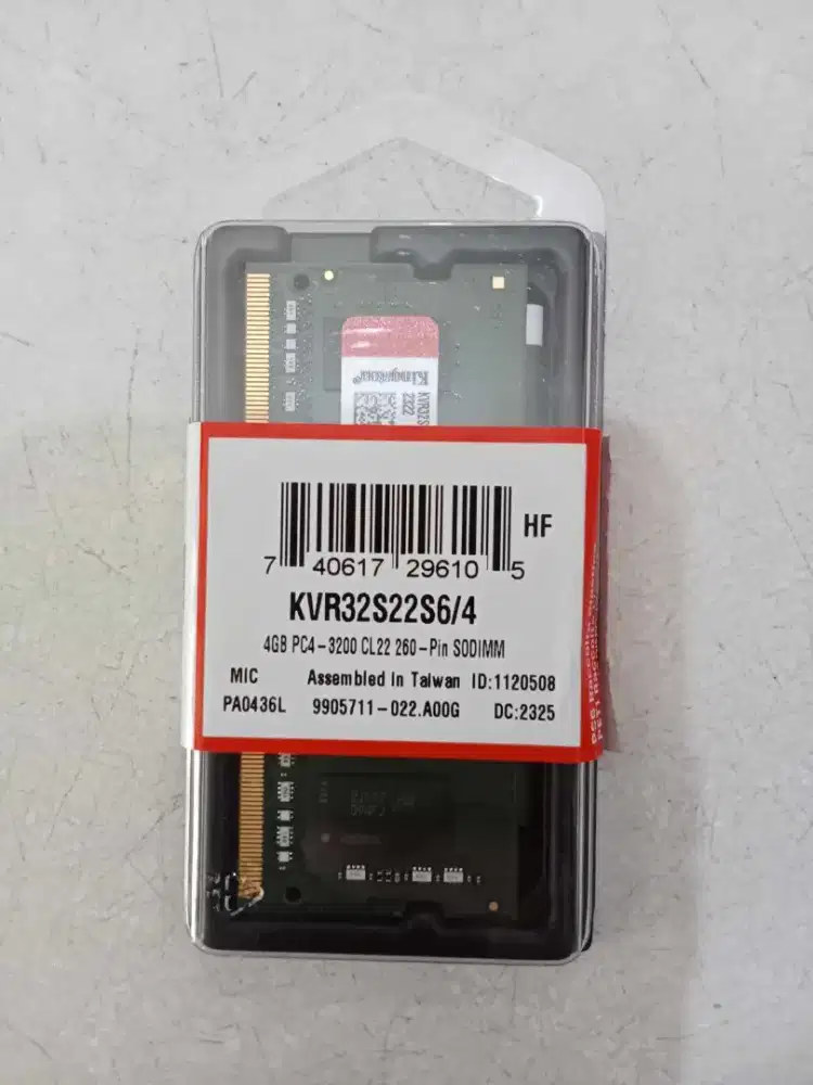 Memory Laptop Kingston RAM SODIMM 4GB DDR4 3200Mhz
