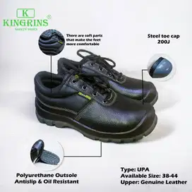 Sepatu Safety Kingrins Type UPA / Sepatu Safety Model Pendek Tali