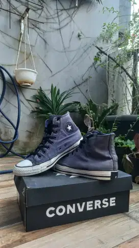 CONVERSE HIGH OBSIDIAN BLACK WHITE