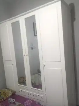 lemari pakaian UNIHOME OS712-4 WD OSLO LEMARI PAKAIAN 4 PINTU