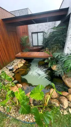 Jasa pembuatan kolam relif kolam ikan koi