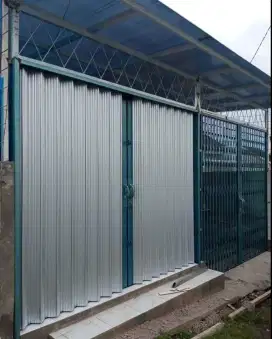 Folding gate rolling door