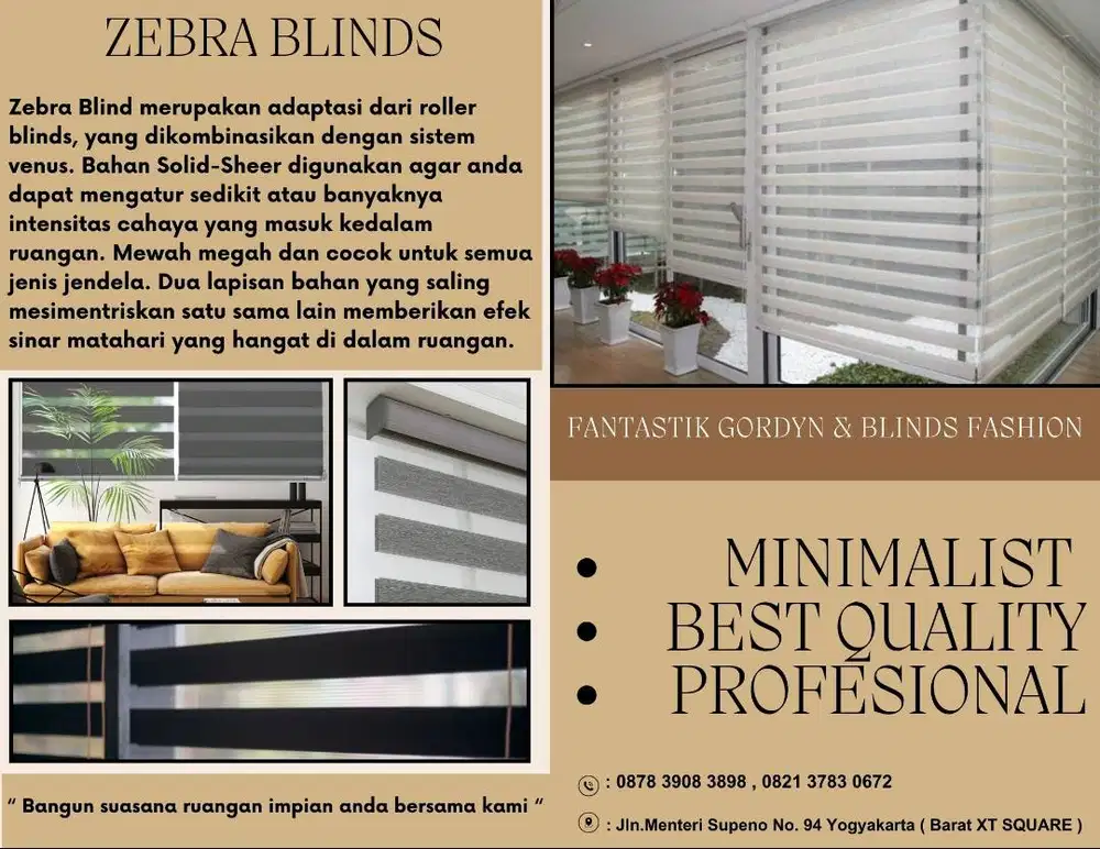 Zebra Blind seri DIMOUT
