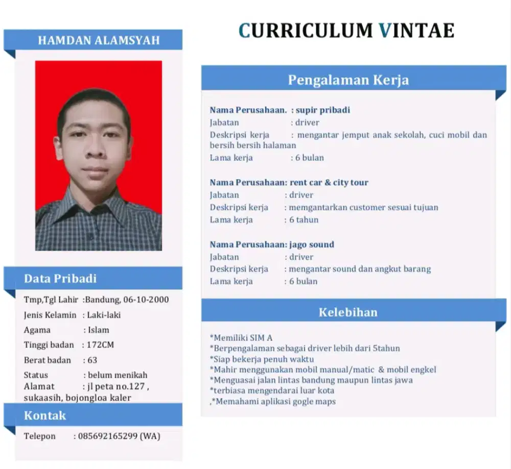 Mencari pekerjaan sebagai driver