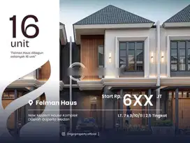 Komplek Felman Haus Rumah Baru Siap Huni Daerah Gaperta Helvetia