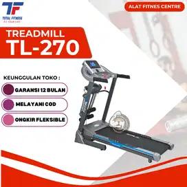 Alat Fitness Treadmill Elektrik 3 Fungsi TL-270