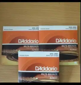 Senar Gitar Akustik D'Addario EZ900 ukuran 0.10